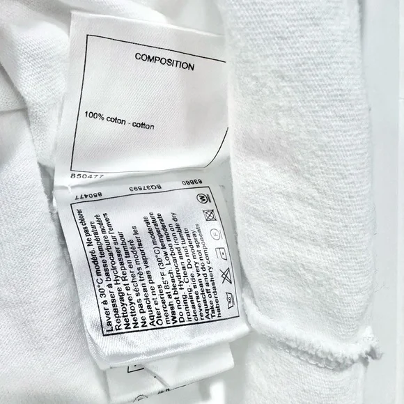 Chanel Coco Mark Star Embroidery T-Shirt In White Size Small - Picture 7 of 9